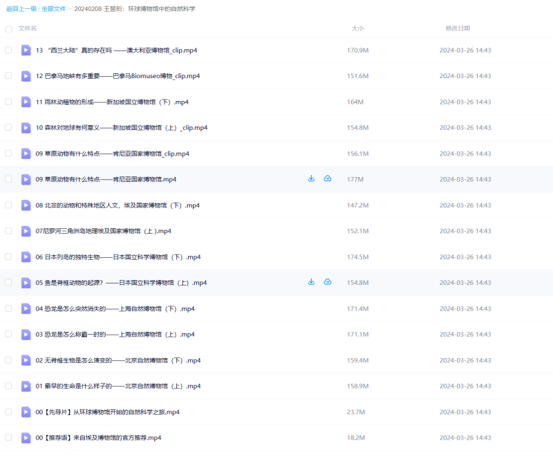 《王昱珩:环球博物馆中的自然科学》13座自然博物馆大赏 百度网盘下载-儿童教育网