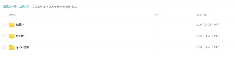 抖音火爆的英语启蒙动画《Guess How MuchILove You》百度网盘下载-儿童教育网