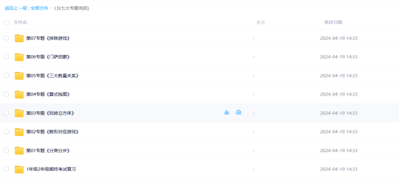 火花思维  儿童数学思维启蒙L5课程 (适合7-8岁儿童）百度网盘下载-儿童教育网