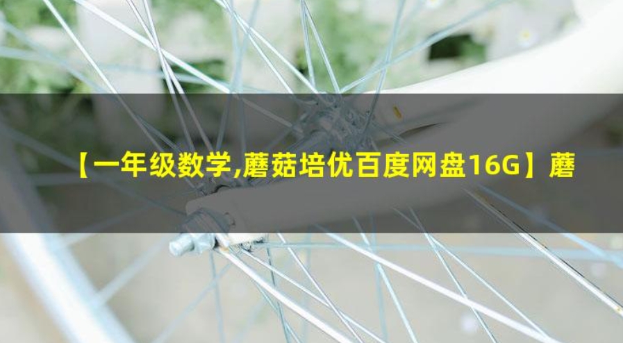 蘑菇培优 一年级数学 2021年春季卓越班 百度网盘下载-儿童教育网