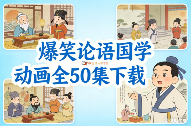 爆笑论语国学动画全50集视频mp4下载 百度网盘下载-儿童教育网